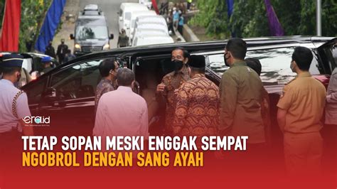 Begini Sikap Gibran Saat Bertemu Ayahnya Presiden Jokowi Youtube