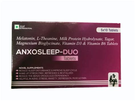 Anxosleep Duo Tablets Packaging Type Box At Rs 100stripe In Nagpur