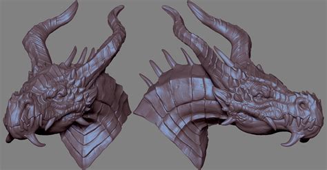 Free Stl File Dragon Head 02 🐉・model To Download And 3d Print・cults