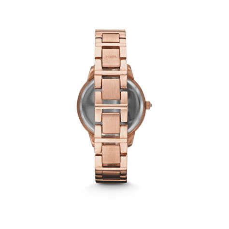 Montre Fossil Femme Acier Dor Rose Cristaux Maty