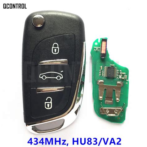 QCONTROL Upgraded Remote Key Suit For Peugeot 208 2008 301 308 508 Car