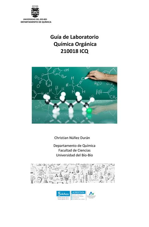 Guía de laboratorio Quimica Organica 2018 Guía de Laboratorio Química