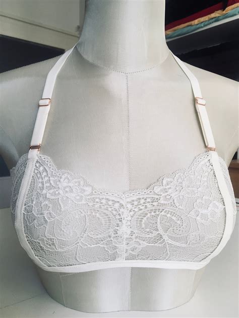 Ecru Lace Bra Sheer Bra Halter Bra Sexy Lingerie Ivory Etsy