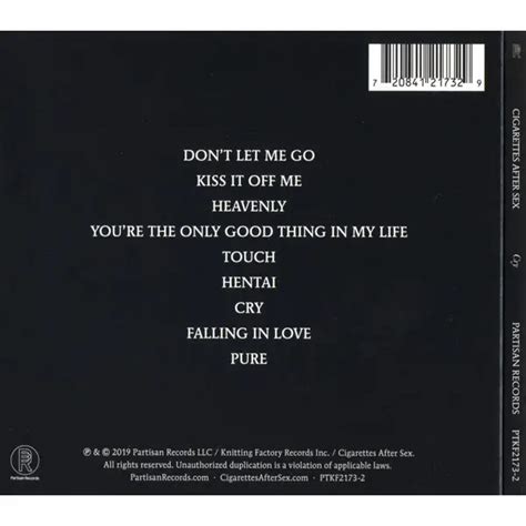 Cigarettes After Sex Cry Digipak Cd Lpmanija Lt