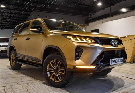 Toyota Fortuner Transformed Into Legender With Bronze Gold Exterior