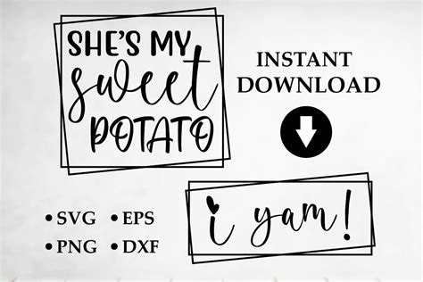 Shes My Sweet Potato I Yam Svg Graphic By Crafthub · Creative Fabrica