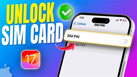 How To Unlock Sim Card On Iphone Remove Sim Card Pin Lock Youtube