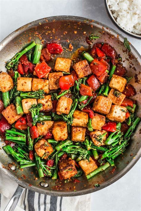 Spicy Chili Tofu Stir Fry Recipe Table For Two