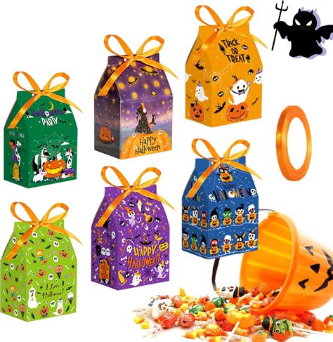 Bolsas De Dulces De Halloween Cajas Bolsitas Para Dulces Halloween