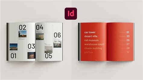 Portfolio Table Of Contents For Architects Indesign Tutorial Youtube