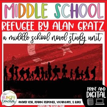 Refugee By Alan Gratz Novel Study Reading Unit Digital Print Th