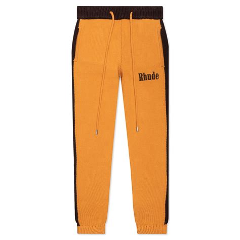 Knit Track Pant Yellowblack Feature