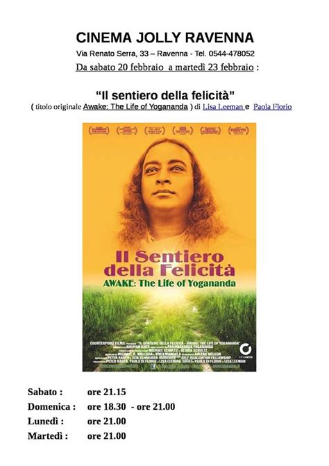 Il Sentiero Della Felicità Film Su Paramahansa Yogananda Autore Di