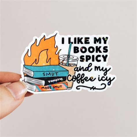 I Like My Book Spicy And Coffee Icy Etsy