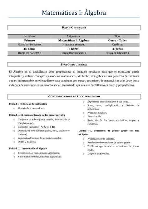 PDF Matemáticas I Álgebra PDF fileLógica proposicional Álgebra I