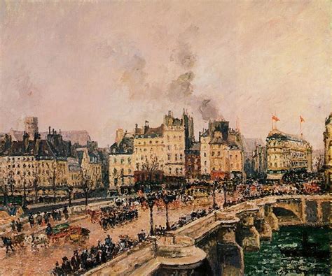 The Pont Neuf Painting Camille Pissarro Oil Paintings