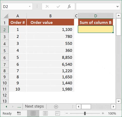 How To Add Whole Column In Excel Printable Templates