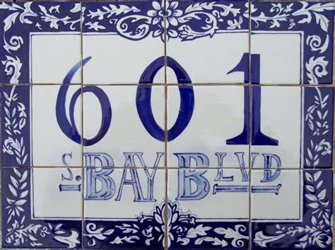Custom Made Ceramic House Number By Arttile2000