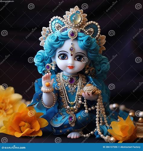 Bal Krishna Laddu Gopal Beautiful Cloths And Jewelry Krishna