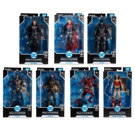 Macfarlane Toys Dc Multiverse Zack Synders Justice League Set Of Red