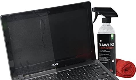 Flawless Screen Cleaner Spray With Microfiber Cleaning Cloth For Lcd Led Displays On Computer