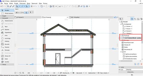 ᐈ Archicad jak zrobić przekrój Tutorial poradnik blog CGwisdom pl