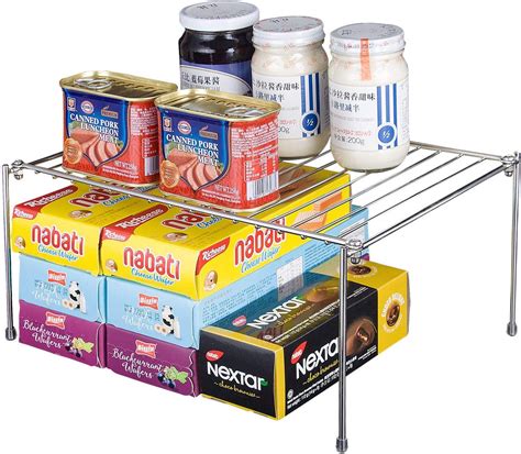 Amazon Yqh Stackable Kitchen Cabinet Organizer Expandable