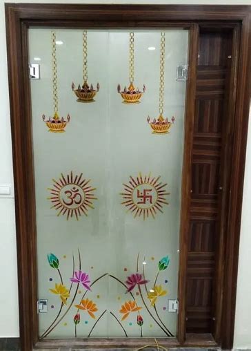 Best Pooja Room Glass Door Designs For Indian Homes