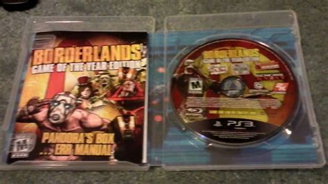 Borderlands Goty Edition Unboxing Ps3 Hd Youtube