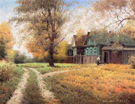 Vasily Gribennikov | Пейзажи, Природа, Осенний день