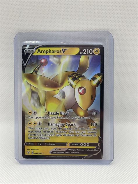 Ampharos V Ultra Rare Vivid Voltage Pokemon Tcg Ebay