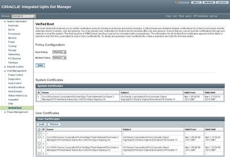 Inicio Verificado Seguro Interfaz Web De Oracle Ilom Guía De