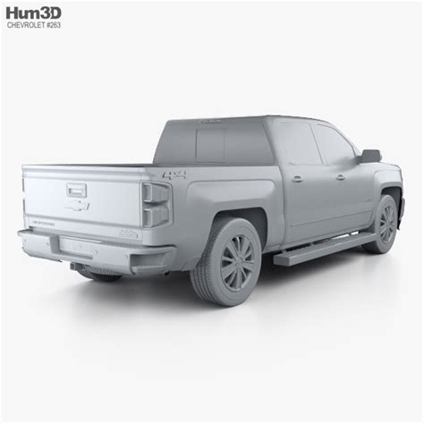 Chevrolet Silverado 1500 Crew Cab Short Box High Country 2018 3d 모델 차량 On 3dmodels