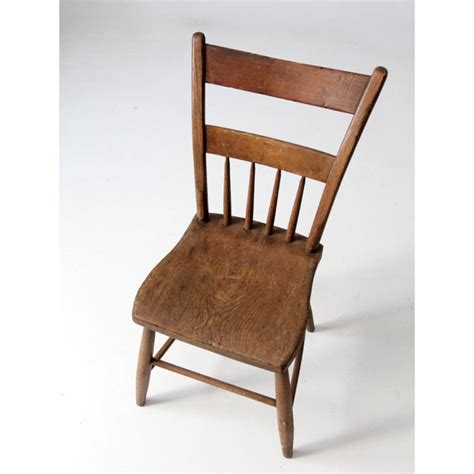 Antique Plank Seat Chair Chairish