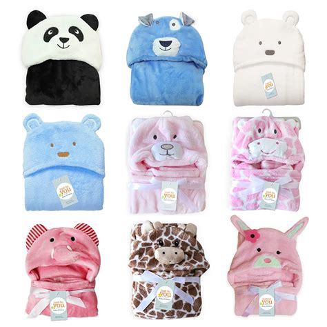 Lovely baby bath towel cute animal shape kids baby hooded towel bathrobe Toddler Hooded Bath ...