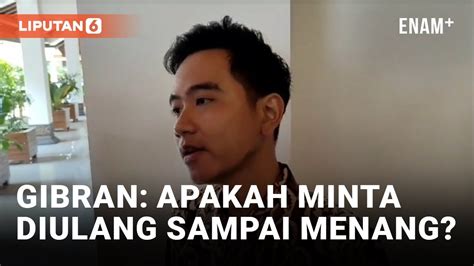 Gibran Respons Permintaan Pemilu Diulang Tanpa Dirinya Liputan6 YouTube