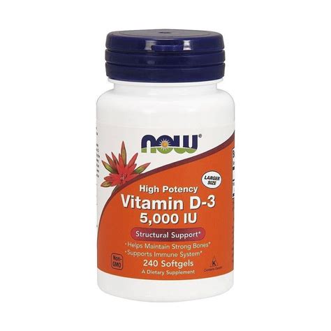 Now Foods High Potency Vitamin D Iu Softgels New Sealed