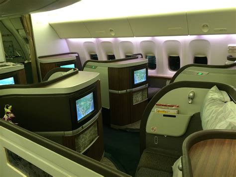 Primeira Classe Da Cathay Pacific No B777 300ER Passageiro De Primeira