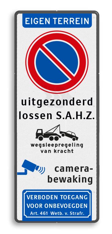 Eigen Parkeerbord Rvv E Met Pictogrammen Samenstellen