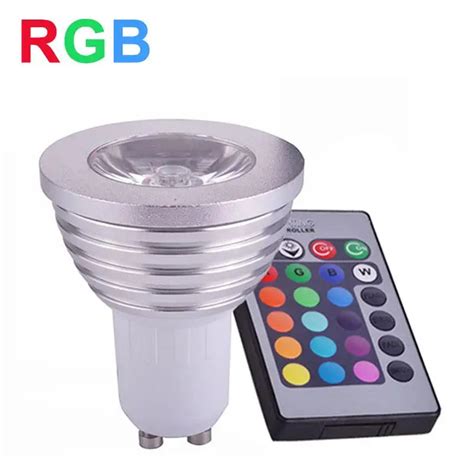 RGB LED Lamp Spotlight 4W GU10 LED RGB Light 85 265V LED Bulb High