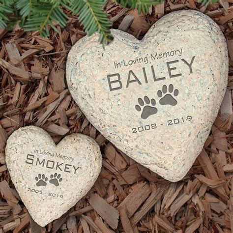 Engraved Pet Memorial Garden Stone Pet Memorial Garden Memorial