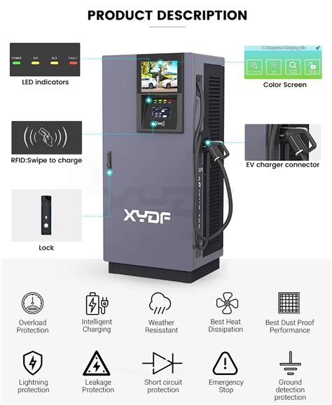 Xydf Fast Charging Dc Gbt Ccs1 Ccs2 Chademo 120kw 160kw 180kw Single