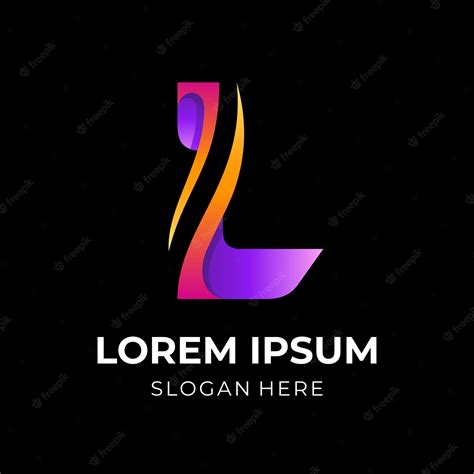 Premium Vector Letter L Logo Design With 3d Colorful Style