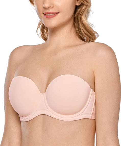 Delimira Womens Strapless Bras Multiway For Bigger Bust Push Up