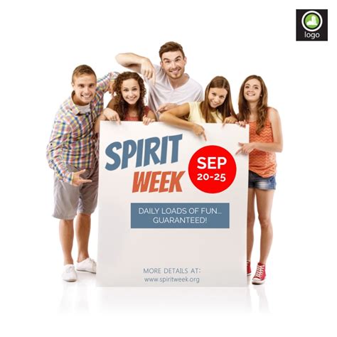 Spirit Week Template Postermywall