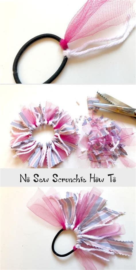 How To Make A No Sew Scrunchie DIY Scrunchie Tutorial Step By Step No