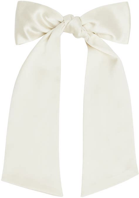 Sophie Buhai Off White Oversized Bow Silk Hair Clip Ssense