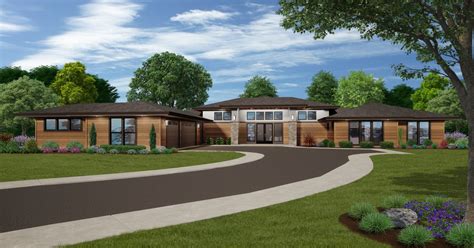 Oak Park House Plan | Modern One Story Hip Roof Home Design - MM-2896-H