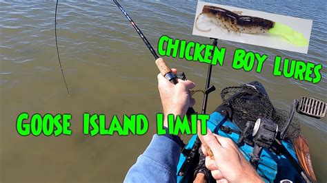 Goose Island State Park Redfish Limit Kayak Fishing Chicken Boy Lures