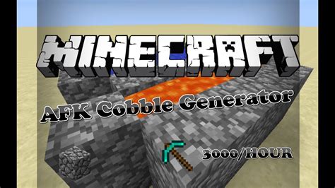 How To Make A Working Cobblestone Generator AFK Farm 1 15 1 15 1